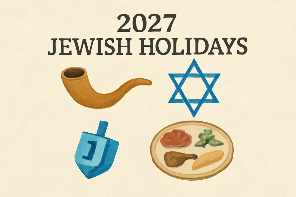 2027 jewish holidays