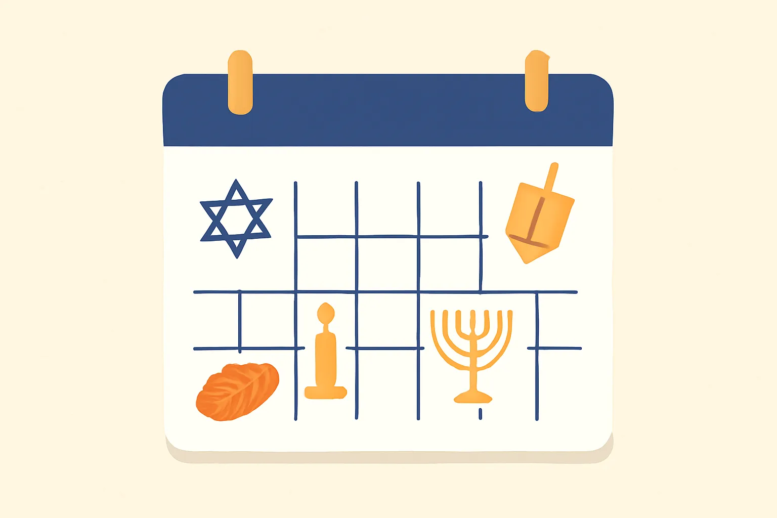 calendar with jewish holidays
