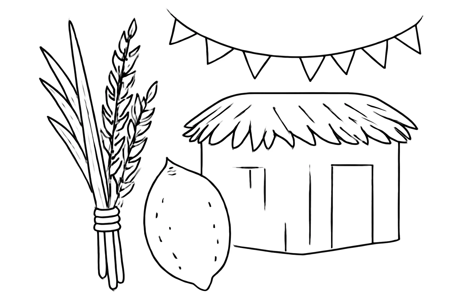 coloring pages for sukkot