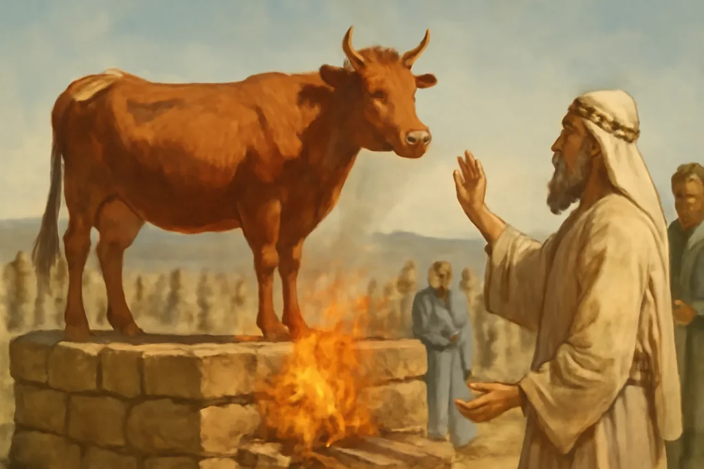did israel sacrifice the red heifer
