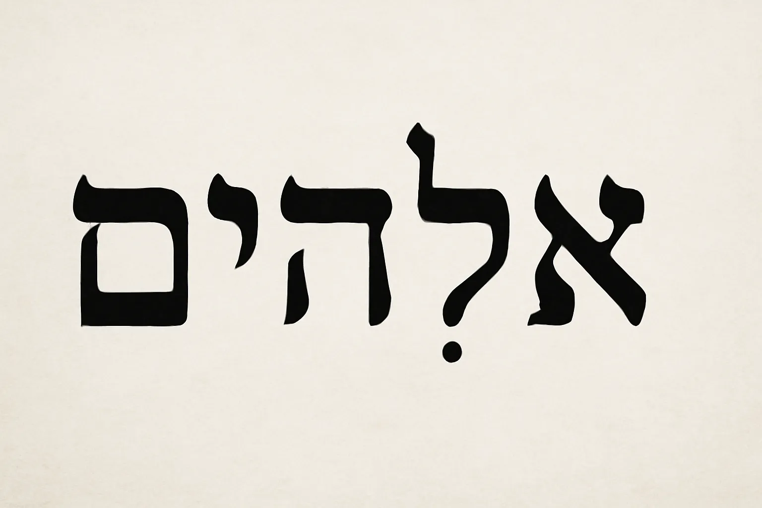 elohim hebrew