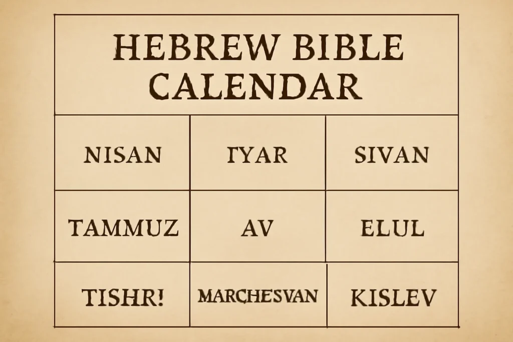 hebrew bible calendar