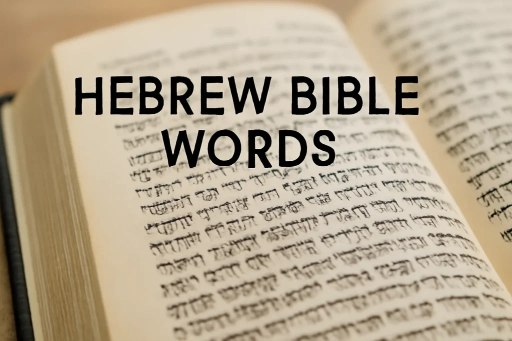 hebrew bible words