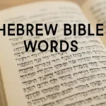 hebrew bible words