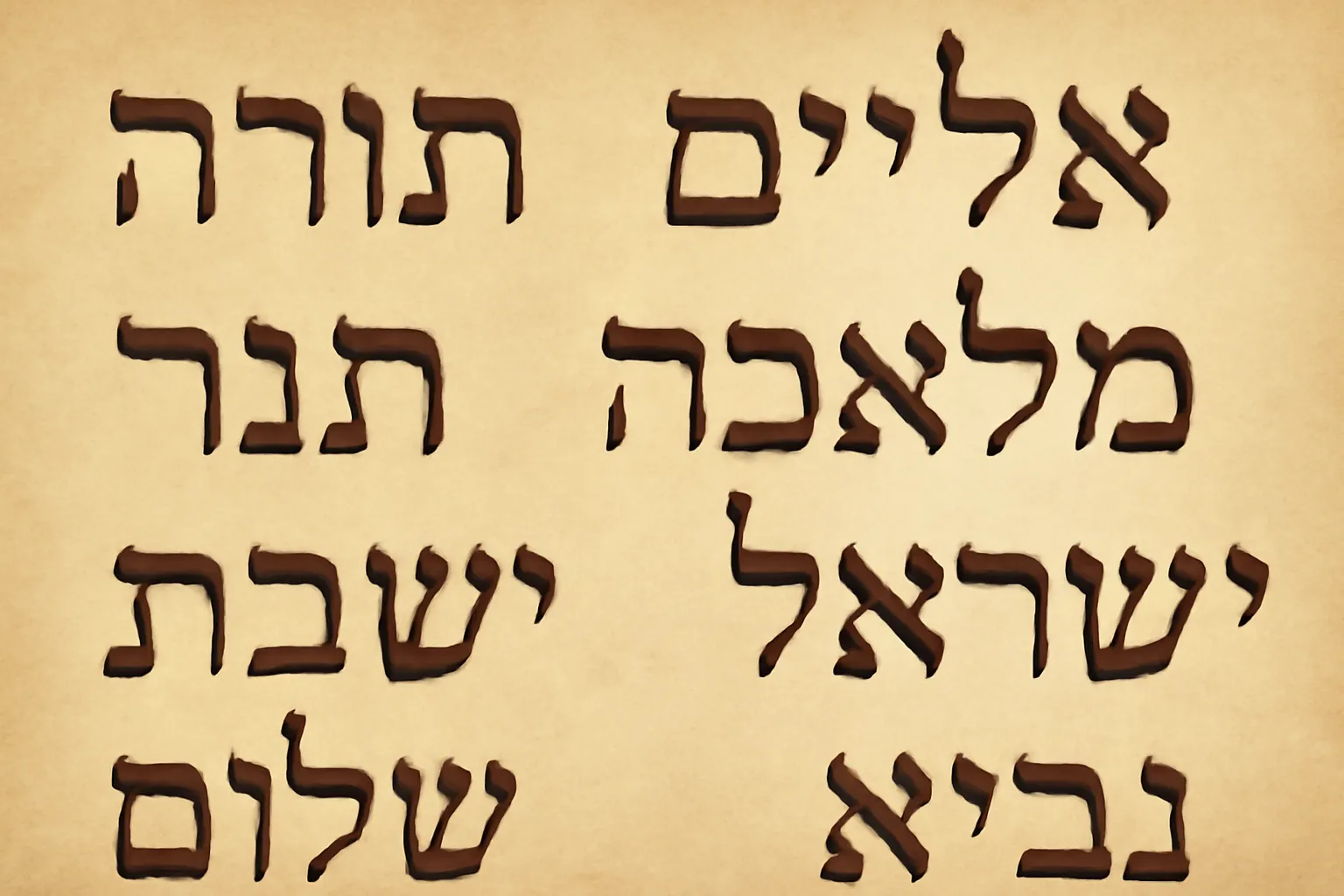 hebrew biblical terms