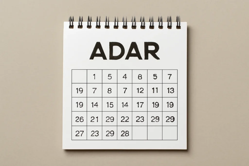 hebrew calendar adar