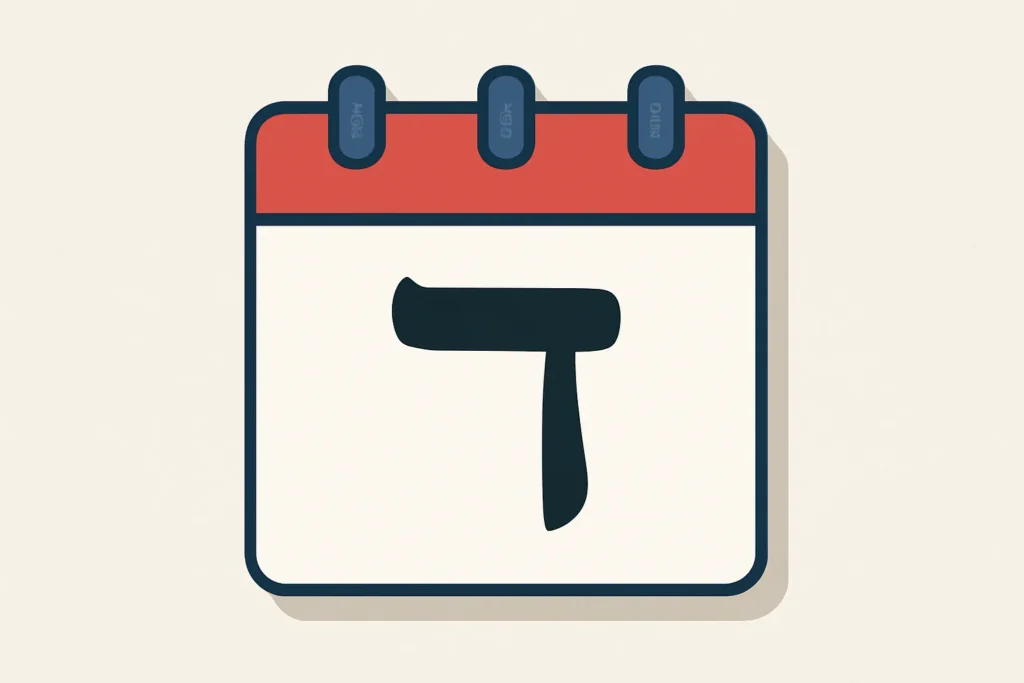 hebrew calendar day