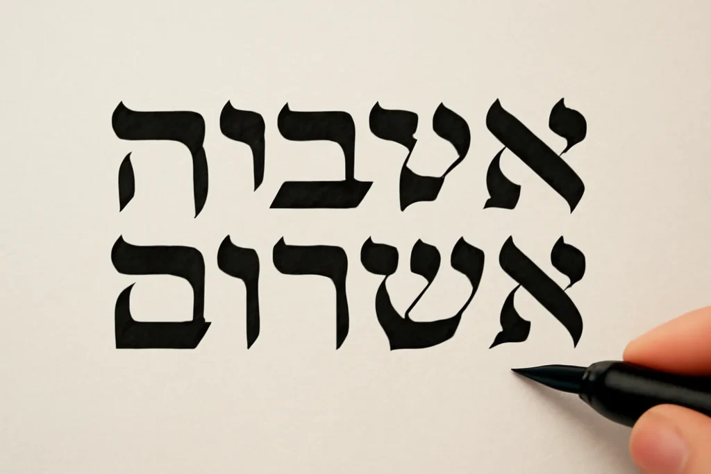 hebrew calligraphy
