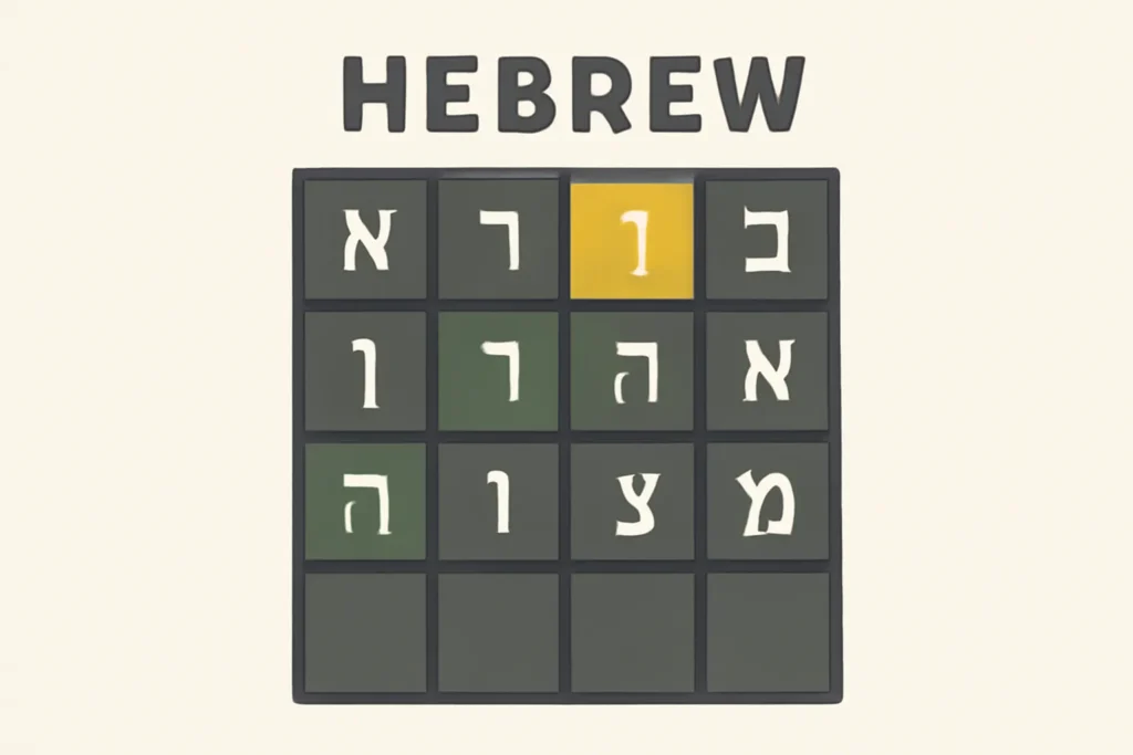 hebrew wordle