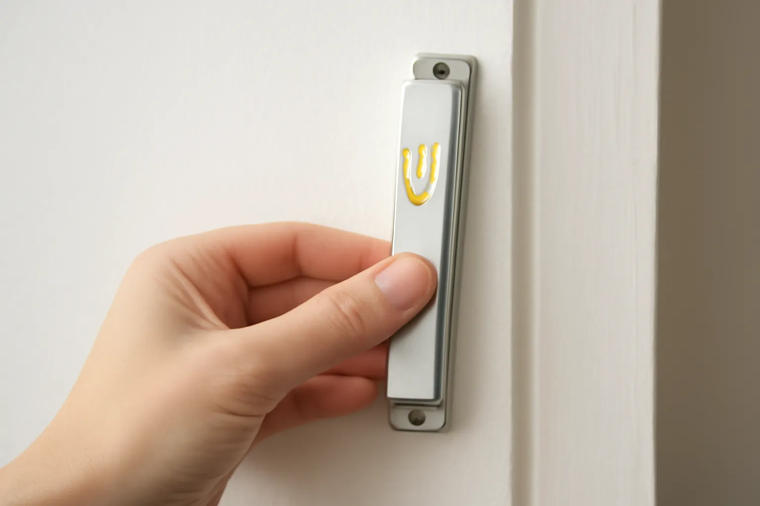 how do you put up a mezuzah