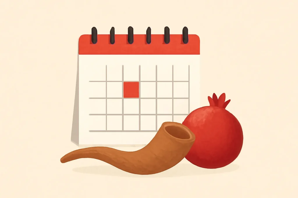 how many days after rosh hashanah is yom kippur