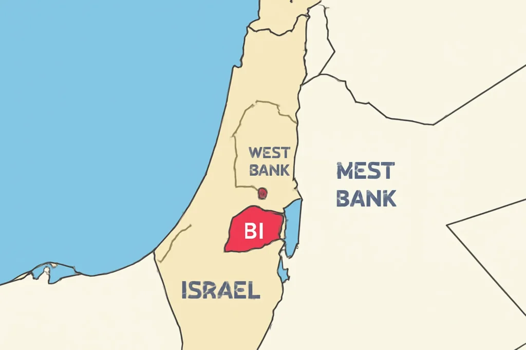 israel e1 map