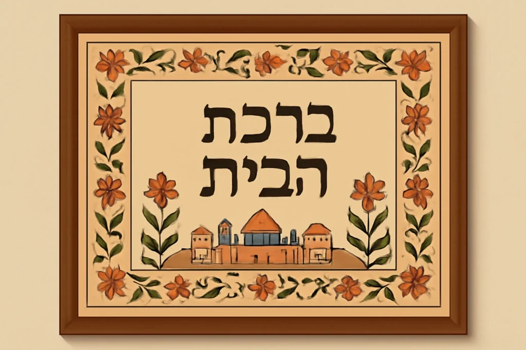 jewish home blessing art