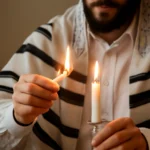 jewish sabbath prayer lighting candles