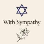 jewish sympathy note