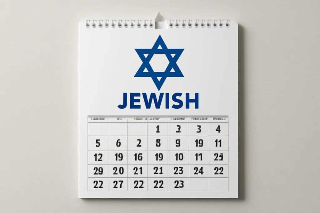 jewish wall calendar